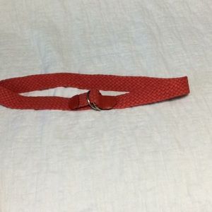 Red size 30” waist braided belt. W237